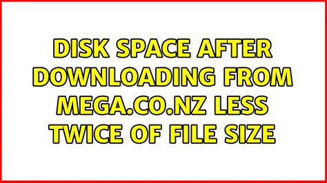 mega folder empty|Disk space after downloading from mega.co.nz less .